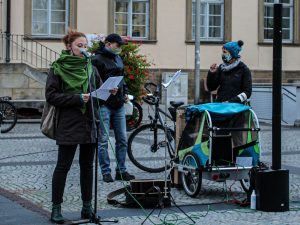 Bamberger Mahnwache Asyl - Frederike Droessler berichtet über Moira